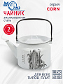 Чайник сталь, эмалированное покрытие, 2 л, ручка металлическая, ЛЗЭП, Corn, индукция, С-2710/4Рч