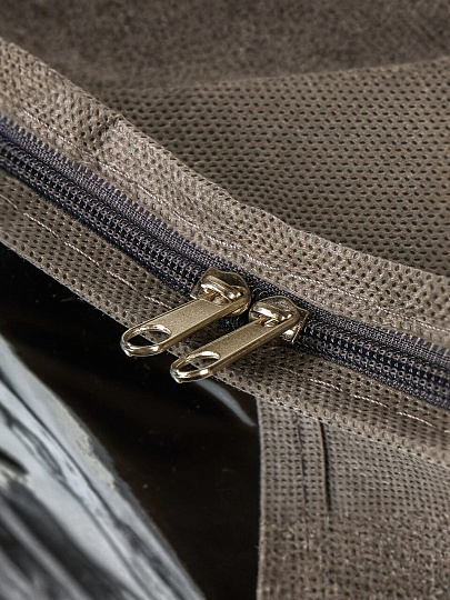 Кофр для хранения вещей, с крышкой, 40х40х25 см, спанбонд, с молнией, раскладной, в ассортименте, П-20-404025