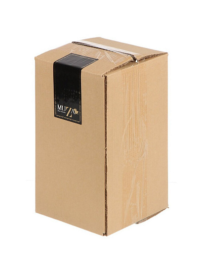 Ваза стекло, настольная, 27 см, Muza, Elegia Smoky, 380-814