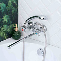 Смеситель для ванны, BOOU, с кран-буксой, хром, BA5333-4-B723-C018