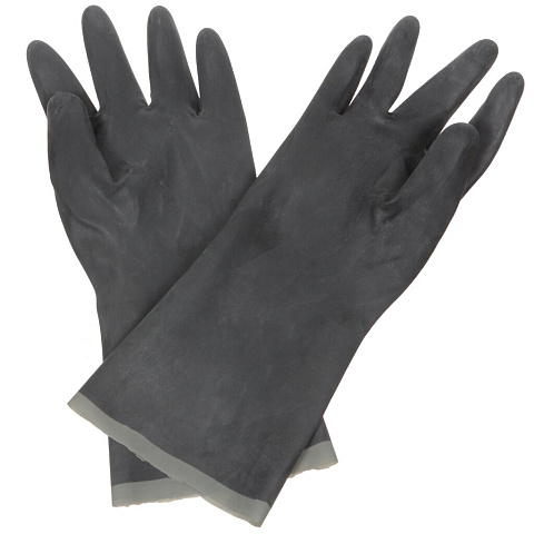Перчатки кислотощелочестойкие, 10 (XL), защита до 40-50%, Тип 2