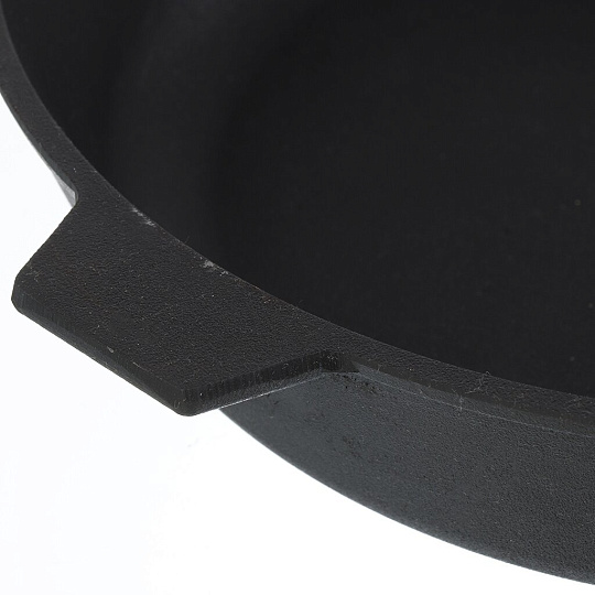 Сковорода чугун, 28 см, Камская посуда, съемная ручка, индукция, с8060