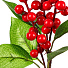 Цветок искусственный декоративный Ветвь с ягодами, 40 см, красный, Y4-7948 - фото 2
