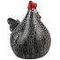 Фигурка декоративная гипс, Курица большая гладкая, 10.8х13.3х14.5 см, черная, 28 2230 0971 - фото 3