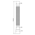 Гофра для сифона 800 мм, без гайки, РМС, РМС ГО-0,8 - фото 2