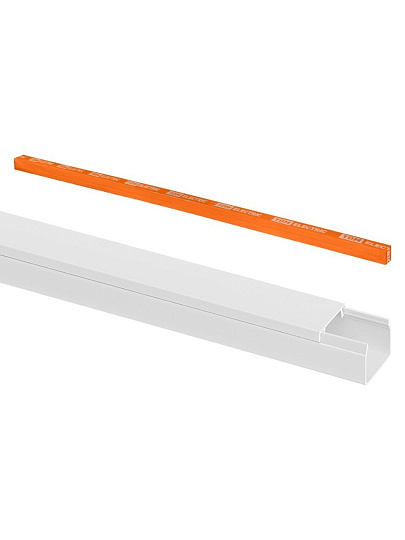Кабель-канал пластик, 16х16 мм, 2 м, 1 мм, белый, TDM Electric, SQ0402-1003