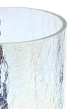 Ваза стекло, настольная, 25 см, Cracle White, 380-627, цилиндр - фото 2