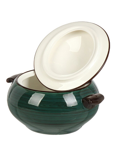 Супник керамика, 2.3 л, 25.3х20.3х16.8 см, Малахит, Y4-9038