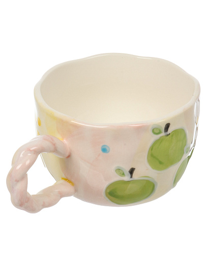 Кружка керамика, 500 мл, Яблочко, 11.8Х7.5 см, Y4-11317, в ассортименте