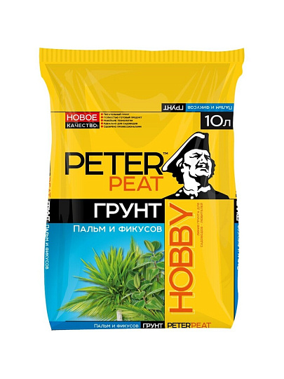 Грунт Hobby, для пальм и фикусов, 10 л, Peter Peat
