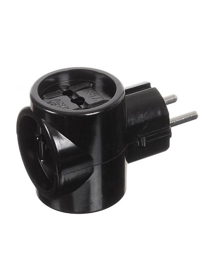 Тройник 3 гнезда, 16 А, евро, карболит, TDM Electric, Ретро, SQ1806-0101