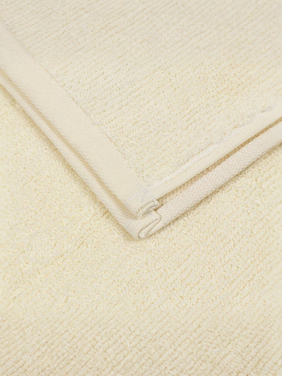 Полотенце банное 70х140 см, 100% хлопок, 500 г/м2, Перо, Silvano, слоновая кость, Узбекистан