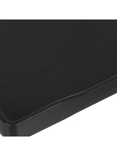 Поднос пластик, 34.5х24.5х2.2 см, прямоугольный, черный, Y6-10733