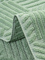 Полотенце банное 50х90 см, 100% хлопок, 450 г/м2, жаккард, Некст-3 8022, Авангард, светло-зеленое, 255, Россия - фото 5