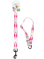 Поводок с ошейником, с карабином, 2х120 см, в ассортименте, Y4-11379
