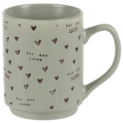 Кружка керам, Love, 340 мл, в асс, Daniks, R1820/4601