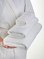 Набор полотенец 3 шт, 30х50, 50х90, 70х140 см, 100% хлопок, 400 г/м2, Silvano, Грация, молочный, Узбекистан - фото 12