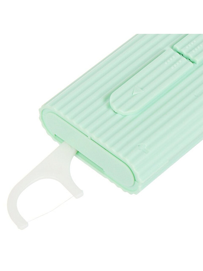 Зубочистка 10 шт, с зубной нитью, 8.4х4.2х1.6, флоссеры, A280001