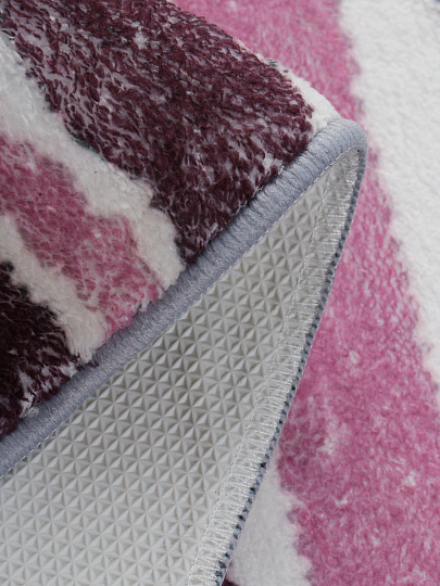 Коврик для ванной и туалета, 0.5х0.8 м, микрофиб, полосатый, Y4-9949