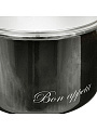 Кастрюля эмалированная сталь, 2 л, крышка стекло, Vitross, Bon Appetit, 8SD165S/8SB185S, мокрый асфальт, индукция - фото 2