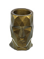 Кашпо гипс, 0.5 л, 18х19 см, бронза, Оскар, 395/3