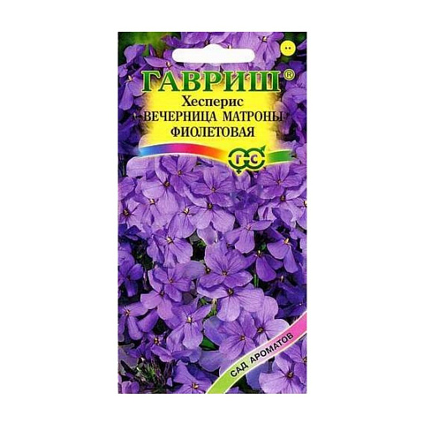 Семена Цветы, Хесперис, Вечерница Матроны фиолетовая, 0.1 г, Сад ароматов, цветная упаковка, Гавриш