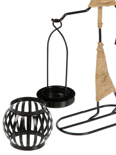 Подсвечник декоративный металл, 1 свеча, 15х7.5х27 см, Девушка, Y4-11097