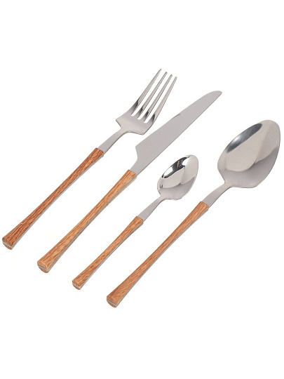 Набор столовых приборов нержавеющая сталь, 16 предметов, подарочная упаковка, Массив, Y6-10295