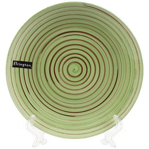 Тарелка десертная, керамика, 19 см, круглая, Аэрография Полевая трава, Elrington, 139-27016