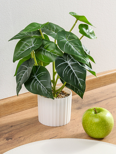 Цветок искусственный декоративный, Трава в кашпо, 30 см, Y4-11110