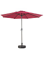 Зонт садовый 2.7х2.7х2.3 м, бордо, C080018, с подставкой 51х12х51 см