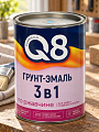 Грунт-эмаль Formula Q8, по ржавчине, алкидная, голубая, 0.8 кг