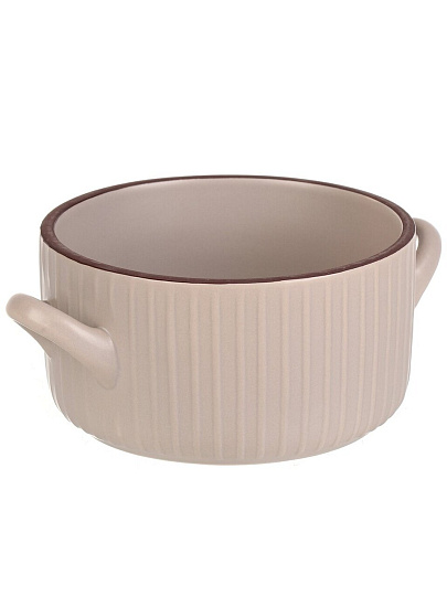 Бульонница керамика, 650 мл, с ручкой, Mounty, Atmosphere, AT-K3443