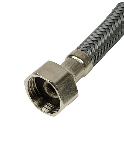 Подводка для воды 1/2"х0.3 м, г-ш, сталь, полиамид, AquaLine