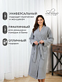 Халат унисекс, махровый, 100% хлопок, серый, XXL, 54-56, Silvano - фото 3