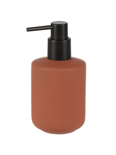 Дозатор для жидкого мыла, керамика, 7.8x10.2/15 см, 350 мл, терракот, BCE0758BA-LD