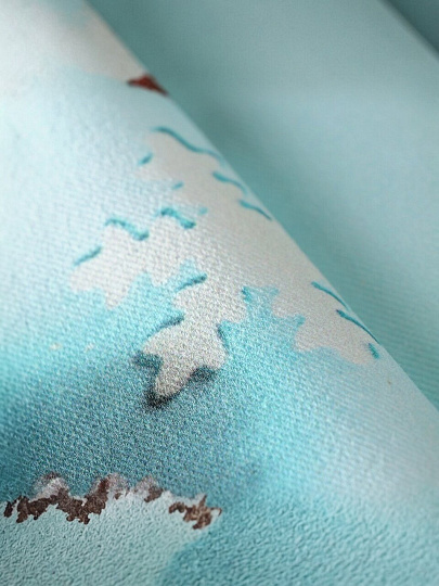 Скатерть 145х180 см, 100% хлопок, Праздничный стол Шишки в инее, AI-1504041