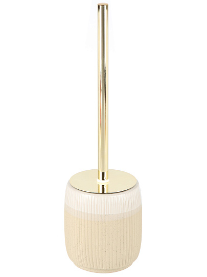 Ерш для туалета напол, керамика, бежевый камень, Y4-9881