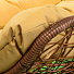 Подвесное кресло Кокон, 1-мест, 105х125х198 см, 150 кг, Green Days, коричневое, ротанг, подушка капучино, H083-JS8634 - фото 3