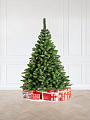 Елка новогодняя напольная, 180 см, Горная, ель, зеленая, хвоя ПВХ пленка, J06