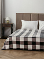 Плед евро, 200х220 см, велсофт, 100%пэ, Silvano, Клетка, бел-черн, ST-204 - фото 2
