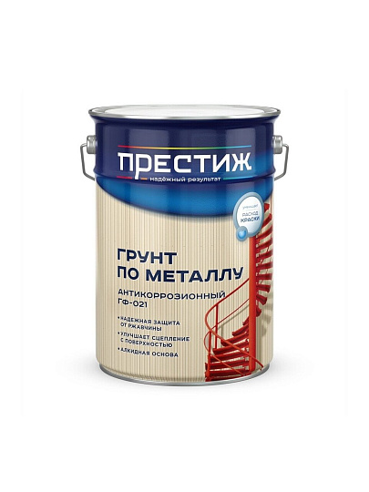 Грунтовка алкидная, Престиж, ГФ-21, серая, 6 кг