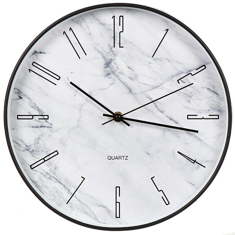 Часы настенные, кварцевые, 30 см, круглые, полимер, Y4-6873
