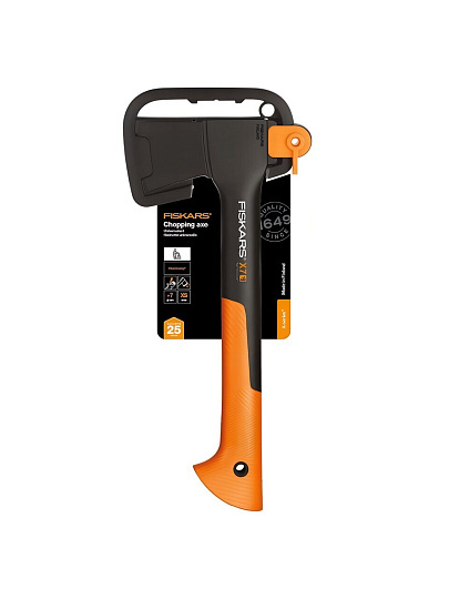 Топор Fiskars, X7-XS X-series, рукоятка стеклопластик, 0.64 кг, с чехлом, 1015618
