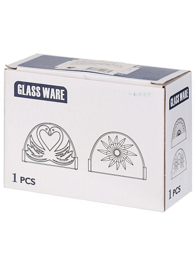 Салфетница стекло, 13х4.5х9 см, Y6-10046