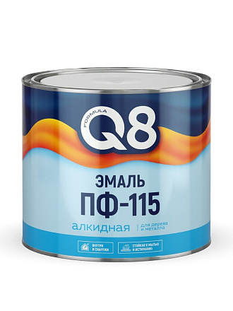 Эмаль Formula Q8, ПФ-115, алкидная, глянцевая, шоколадная, 1.8 кг