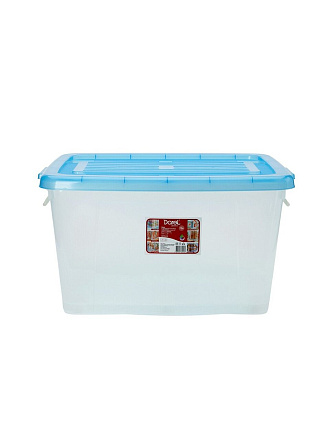 Ящик хозяйственный, 75 л, 68х47х35 см, с крышкой, в ассортименте, Darel, ЯФ0175