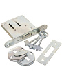 Замок врезной Омега, ЗВ8-4, 00-00000413, без ручки, сувальдный, хром