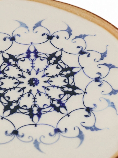 Тарелка десертная, фарфор, 21 см, с бортом, круглая, Reflect, Pioli, 18AP21 PL Reflect