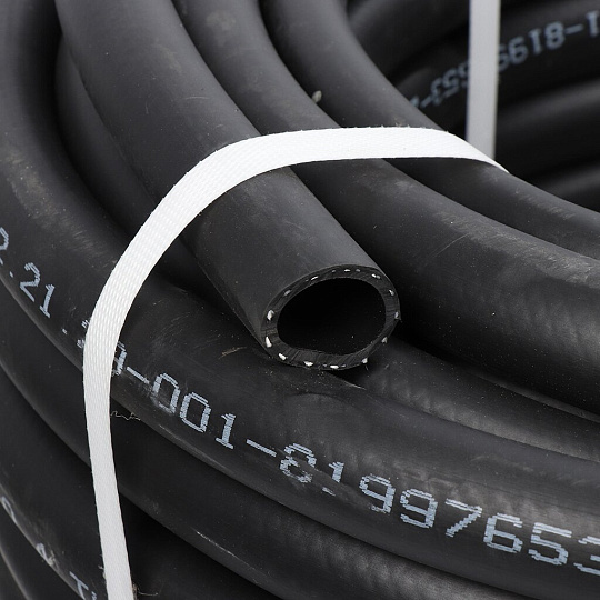 Шланг поливочный, внутренний d25 мм, 5 атм, армированный, 50 м, 3 слоя, VRC, резина+ТЭП, толстые стенки, черный